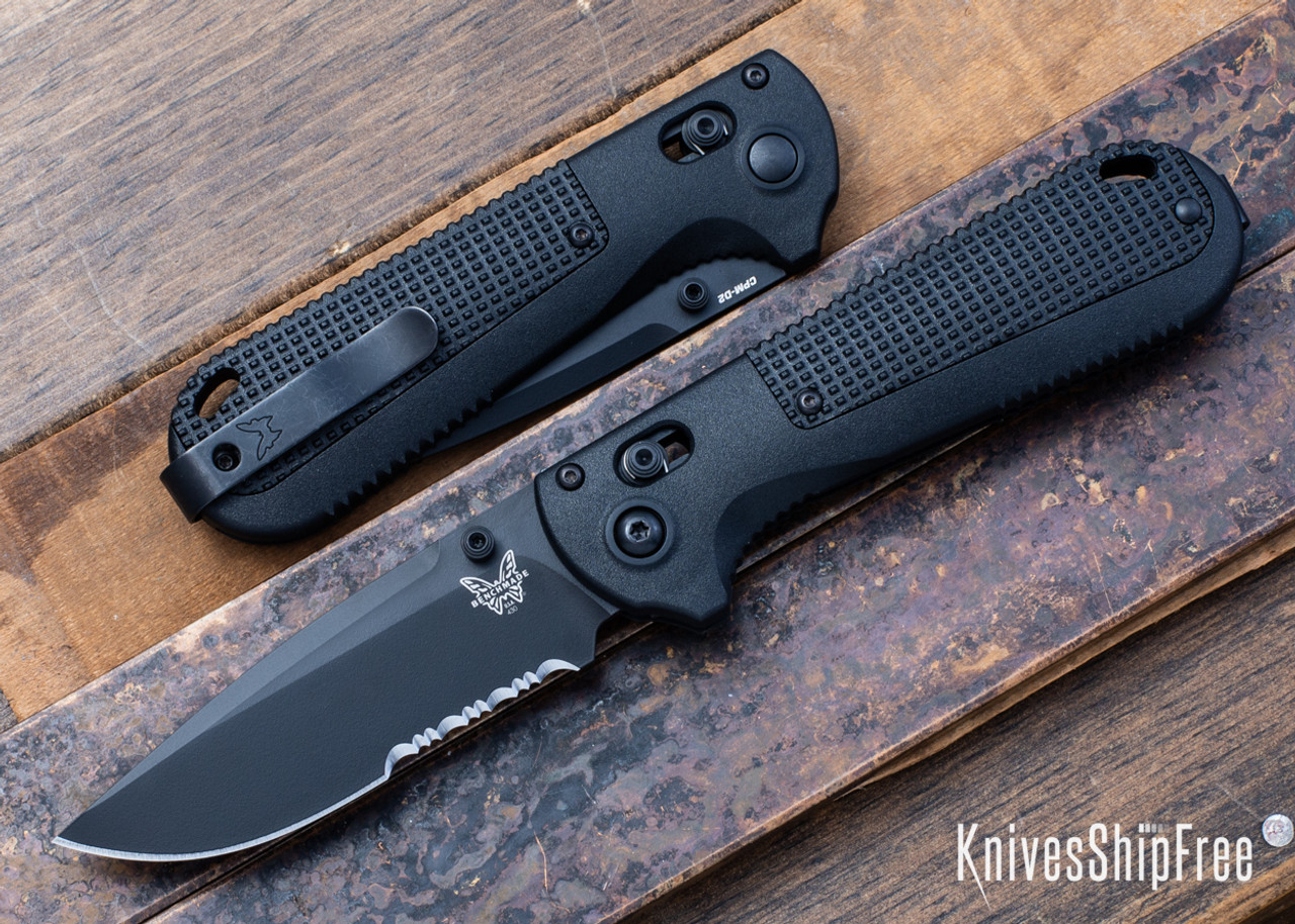 Benchmade Knives: 430SBK-02 Redoubt - AXIS Lock - Black Grivory