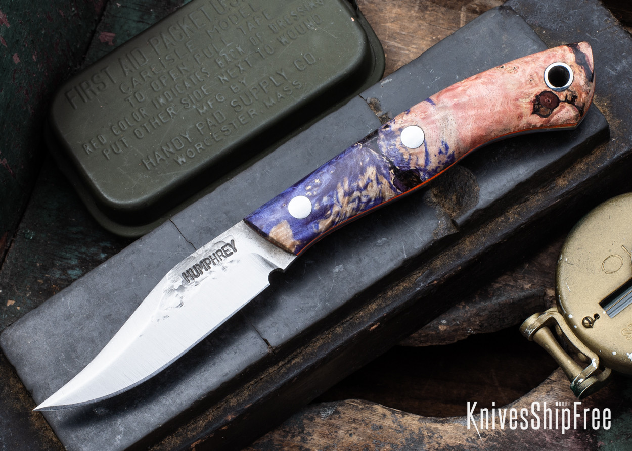 Lon Humphrey Knives: Mudbone Muskrat - Forged AEB-L - Box Elder