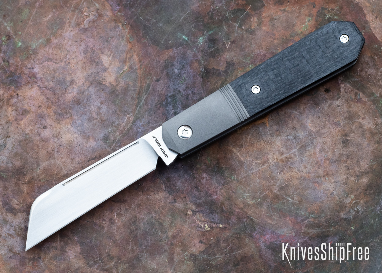 Wolfnacht　新品　ブラックメタル black l Jack Wolf Knives: Midnight Jack - Titanium Liners & Bolsters - CPM