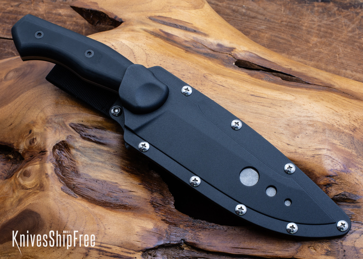 Begg Knives: Alligator - Blue G-10 - Sandvik 14C28N - Satin