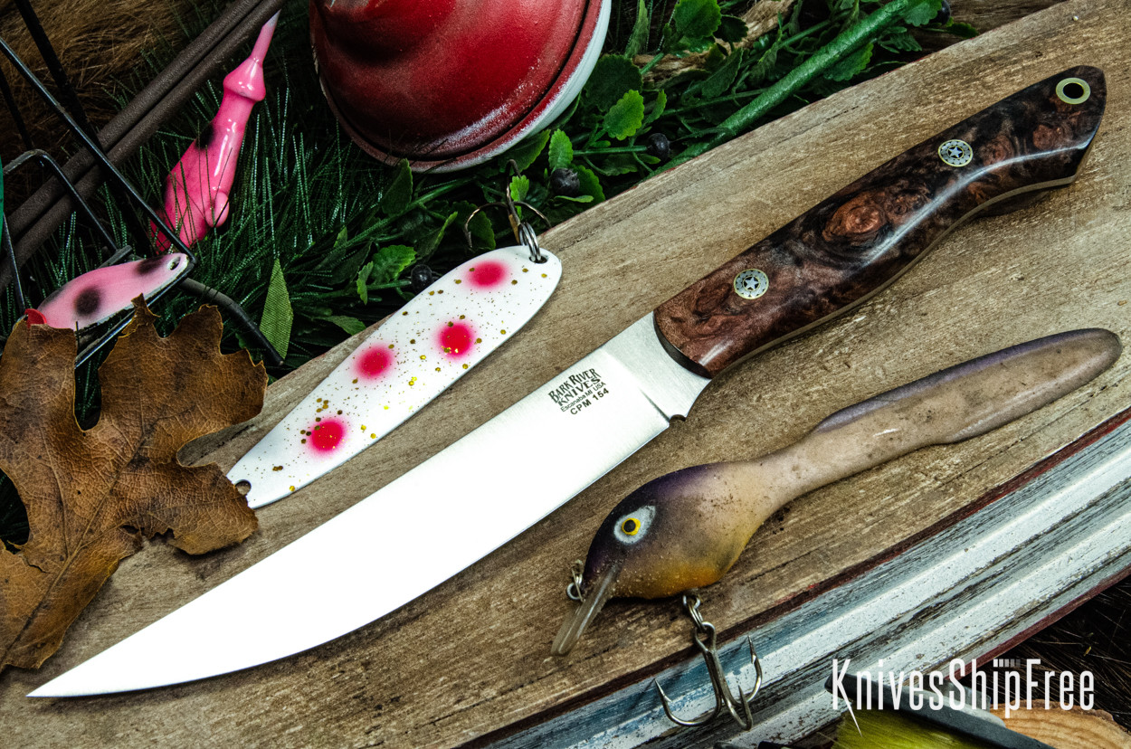 Bark River Knives: Kalahari Mini-Sportsman - CPM 154 - Brick Red