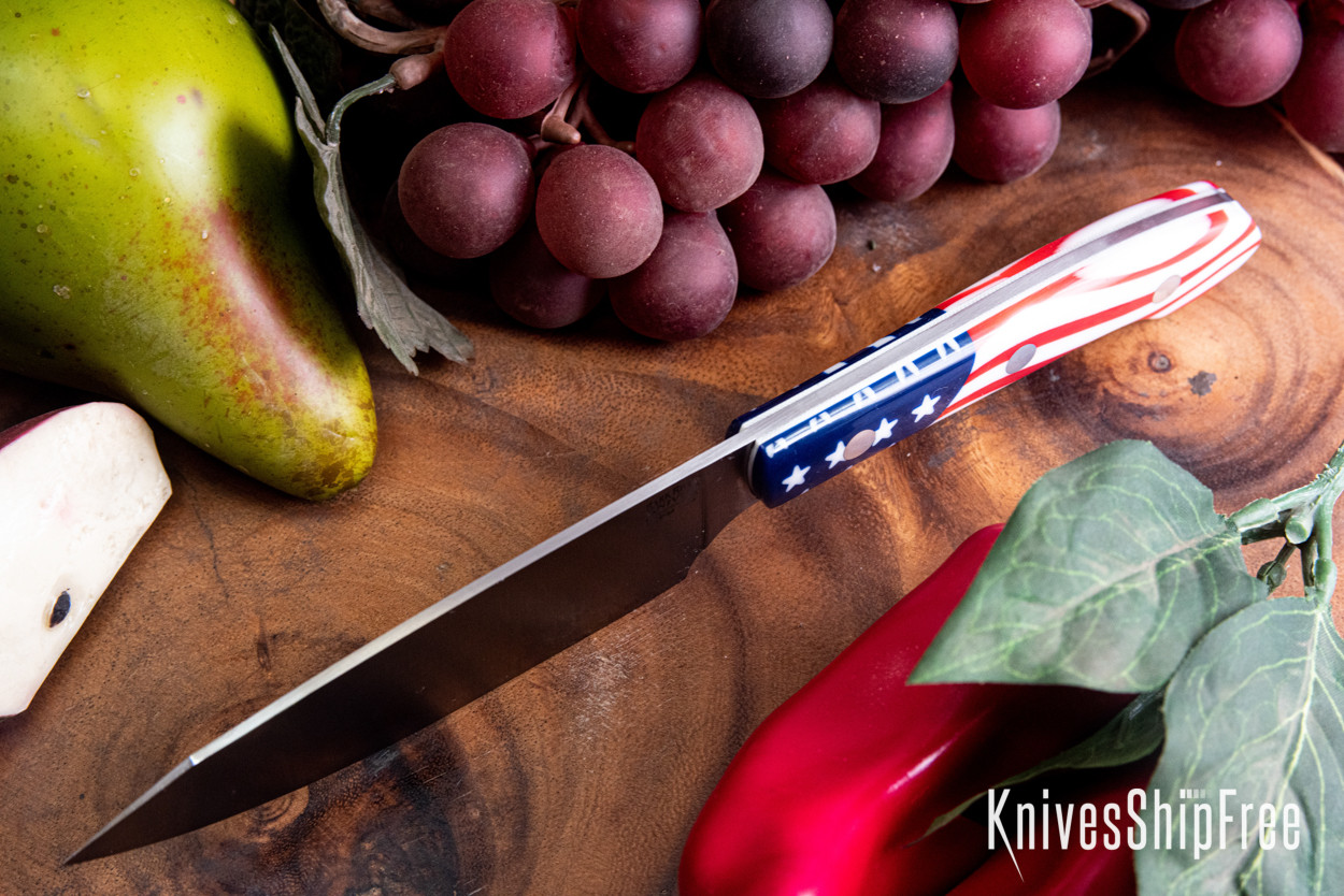 Bark River Knives: Petty Z - CPM-154 - American Flag Acrylic