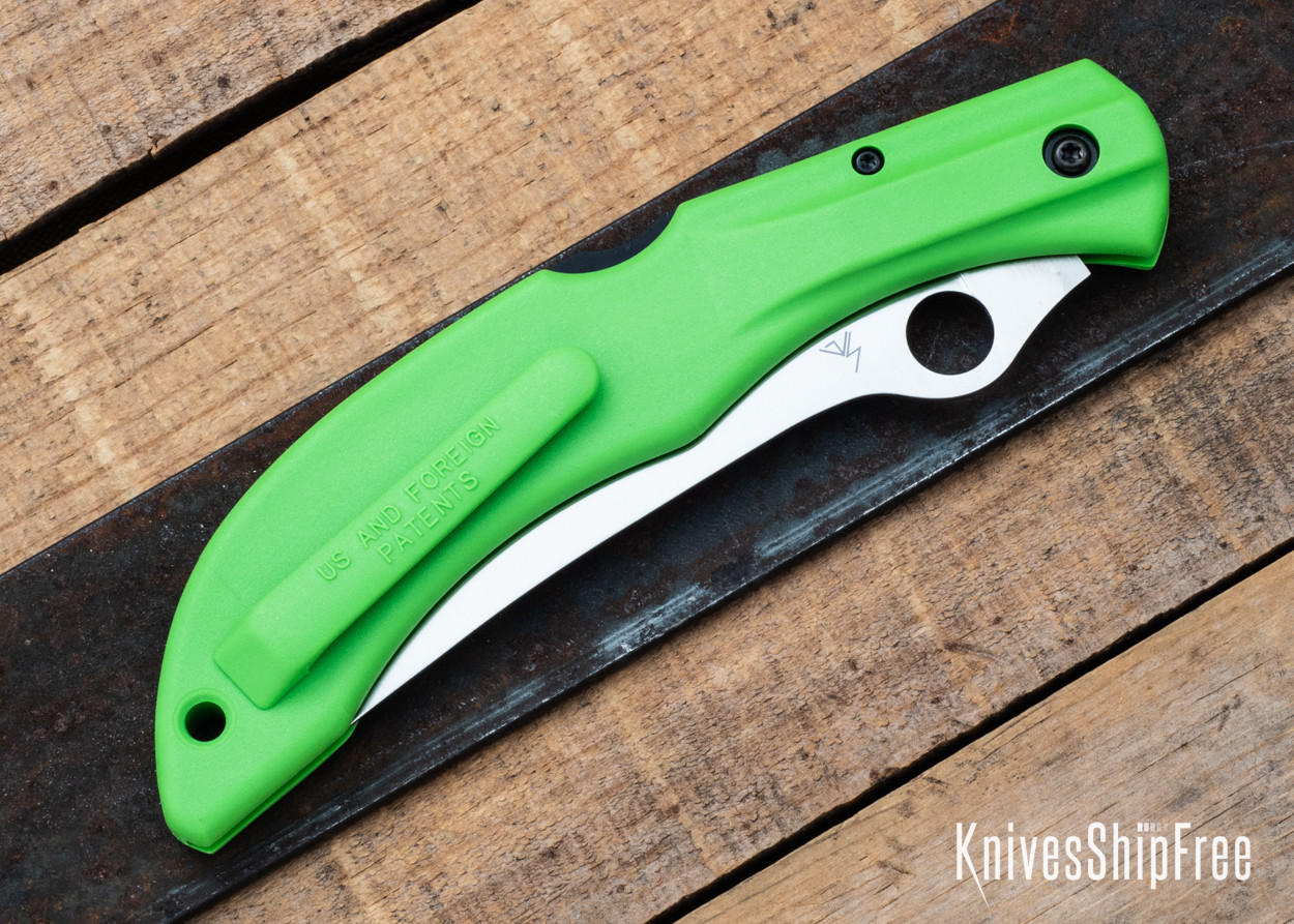 Spyderco: Catcherman Salt Lightweight Lockback - Green FRN Spyderco: Catcherman Salt Lightweight Lockback - Green FRN