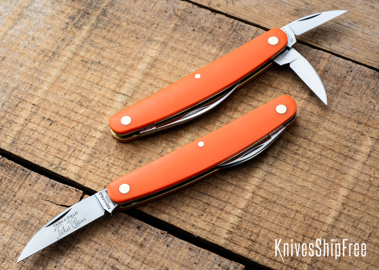 Great Eastern Cutlery: #62 Farm & Field - Pocket Carver - Orange
