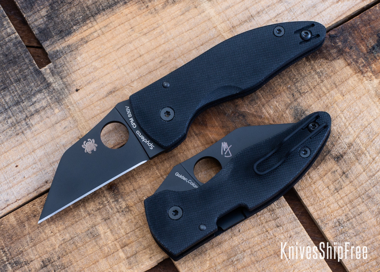 Spyderco: MicroJimbo - Black G-10 - CPM-S30V - Black Blade