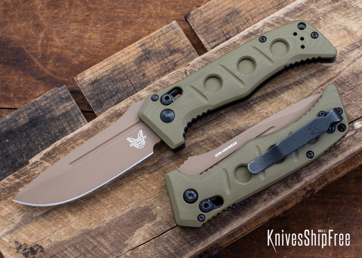 ハーミット Benchmade Knives: 2730FE-2 Mini Auto Adamas - AXIS Auto - OD Green