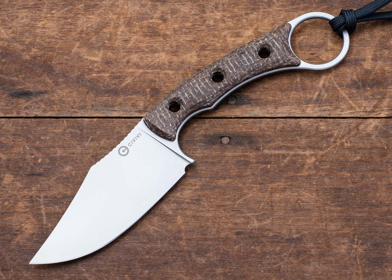 Civivi: Midwatch - Brown Burlap Micarta - N690 - Bead Blasted