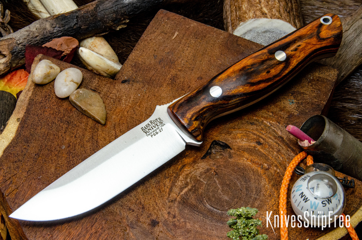 Bark River Knives: Gunny - PSB-27 - Desert Ironwood - Black Liners #1