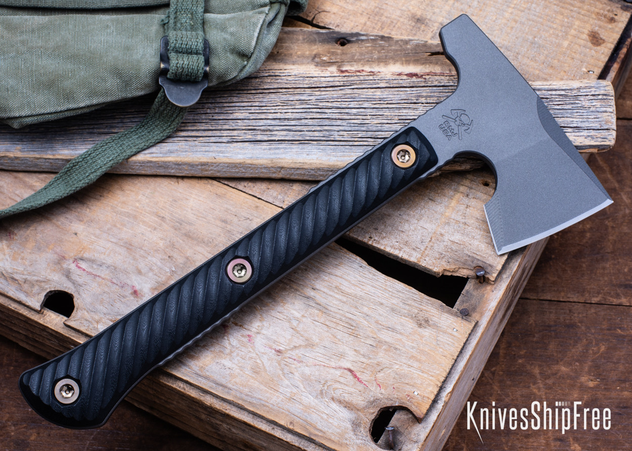 RMJ Tactical: Jenny Wren Hammer Poll - Black G-10 - 80CrV2