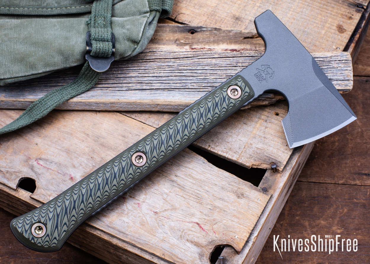 ジェーンマープル　30th ハット RMJ Tactical: Jenny Wren Hammer Poll - Dirty Olive G-10 - 80CrV2
