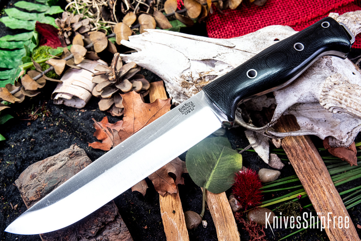 Bark River Knives: Bravo 2 - CPM 3V - Rampless - Black Canvas