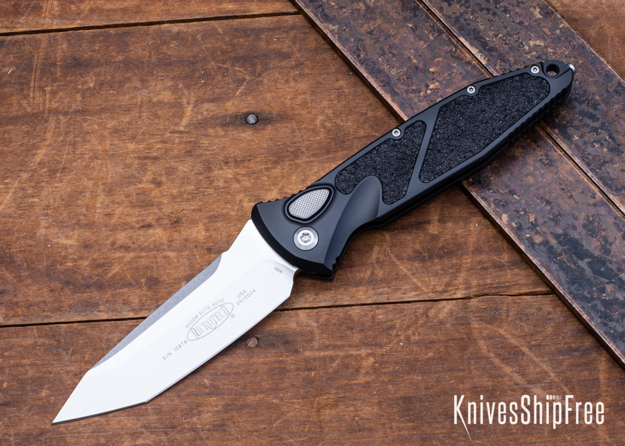 Microtech: Socom Elite - Auto - Tanto Edge - Stonewash STD