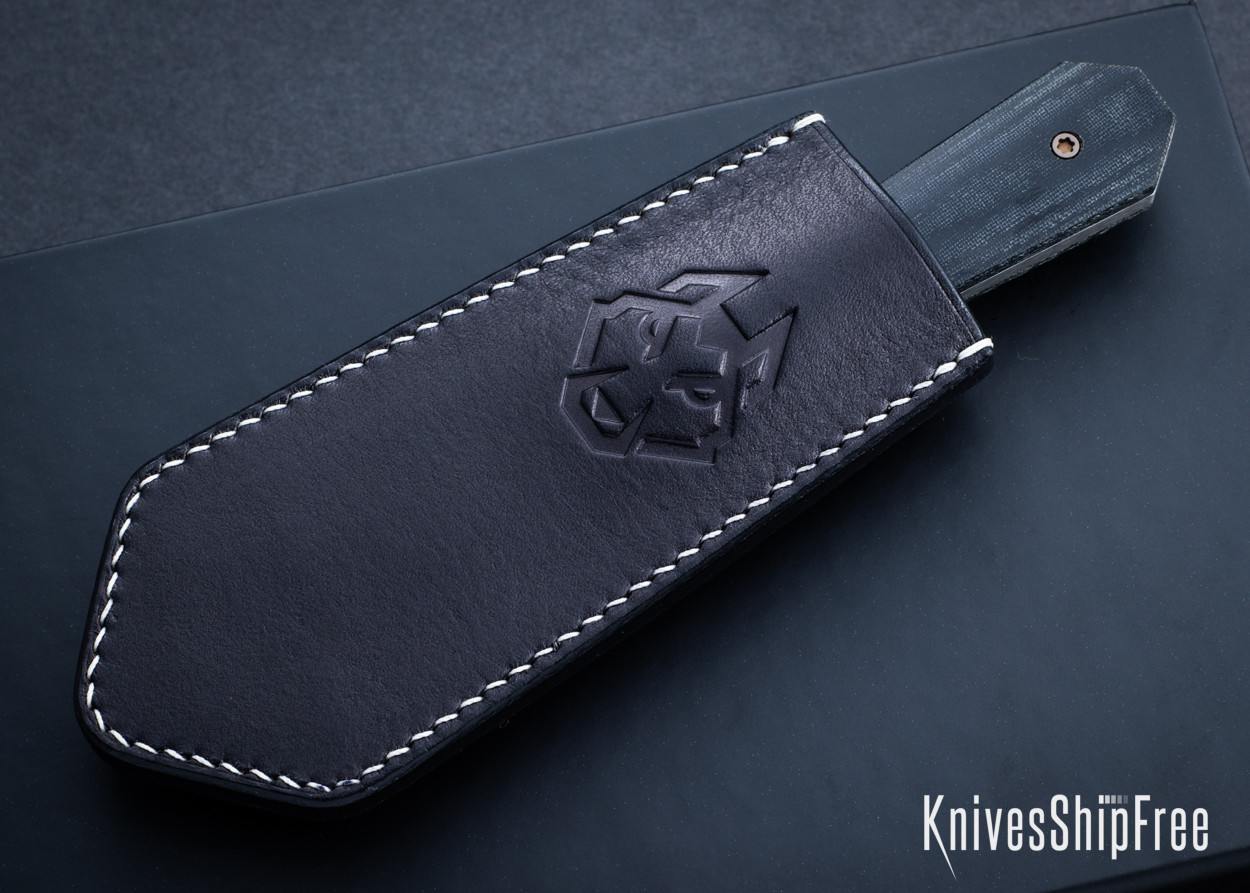 Jack Wolf Knives: Midnight FIXedc - Black Linen Micarta - CPM-S90V