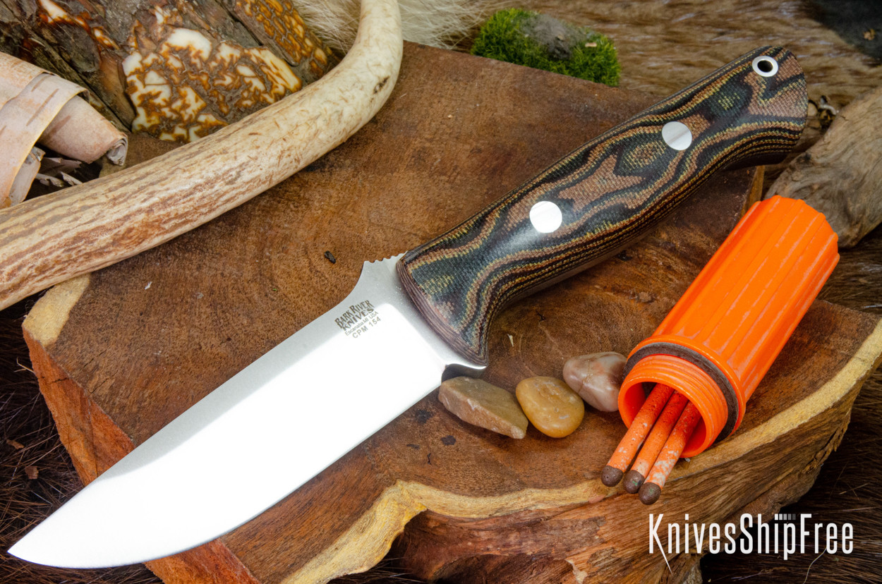 BADBLOODのミスティックナイロンリフレクティブジョガー Bark River Knives: Bravo 1 - CPM 154 - Snakeskin Burgundy Canvas