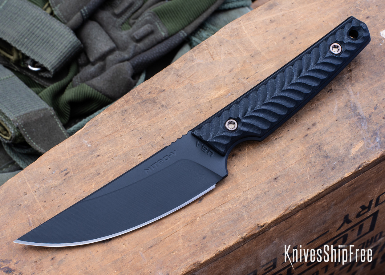 RMJ Tactical: Unmei - Nitro-V - Graphite Black Cerakote - Black G-10