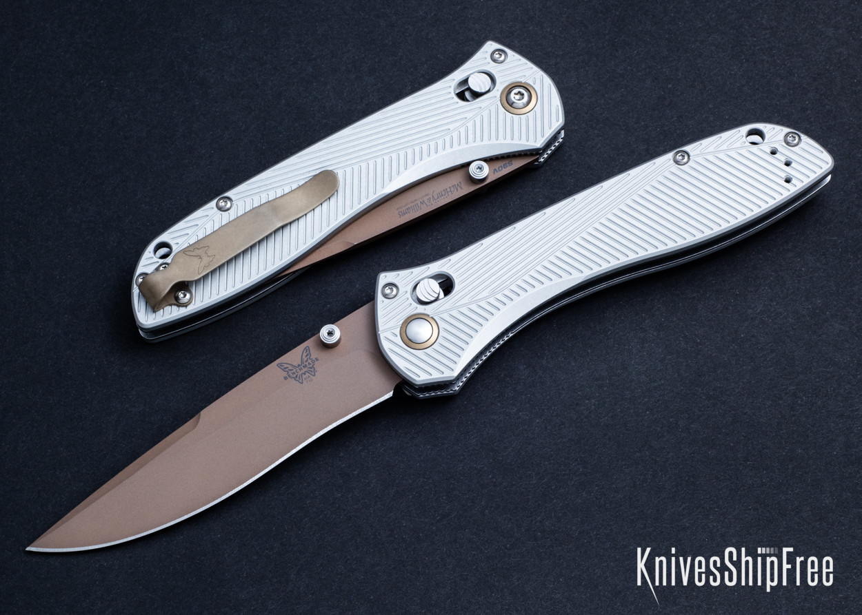 Benchmade Knives: 710FE-24 Seven Ten - AXIS Lock - Gray Aluminum