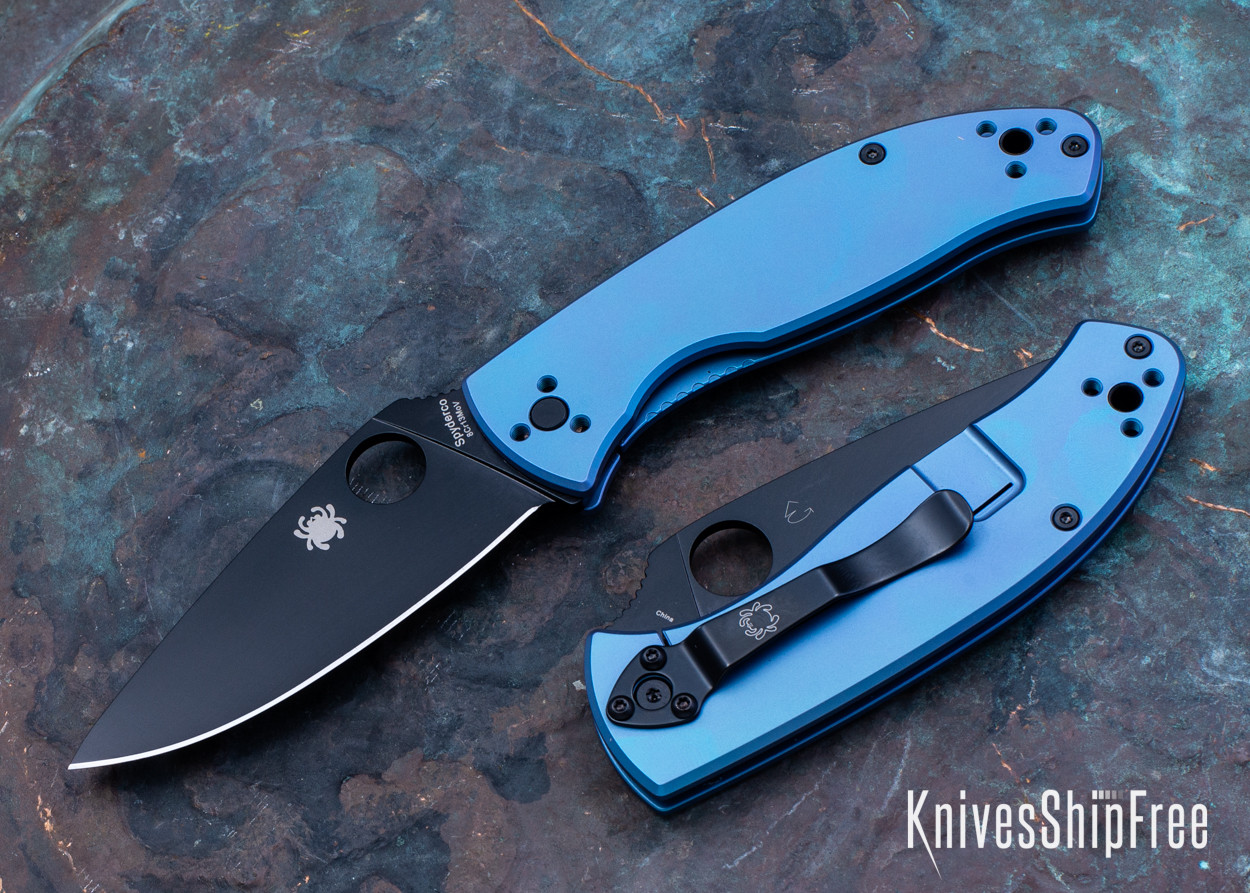Spyderco: Tenacious - Blue Titanium - Reeve Integral Lock - Black