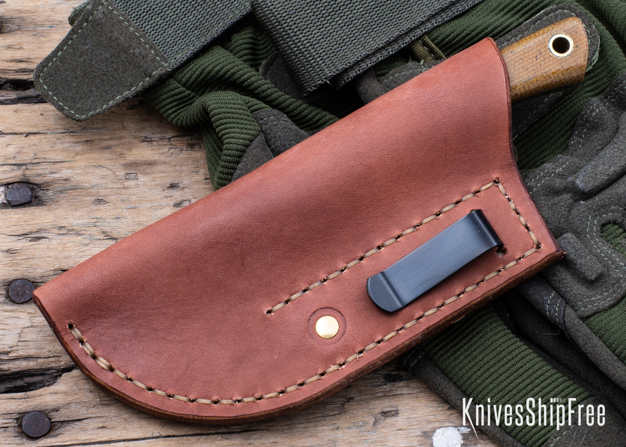 Lishen Knives: Northern Scalpel - Desert Ironwood - Brass Pin