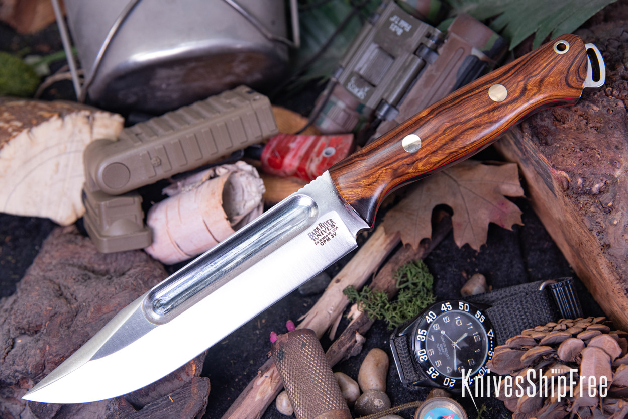 Bark River Knives: Squad Leader II - CPM 3V - Desert Ironwood