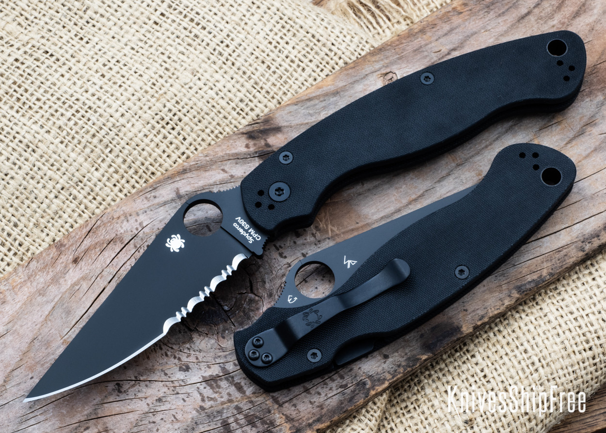 Spyderco: Military 2 - Black G-10 - CPM-S30V - Black DLC - Combo