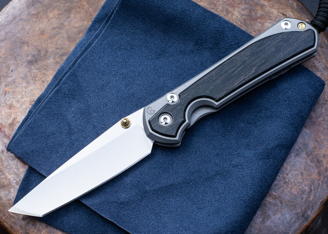 Chris Reeve Knives: Large Sebenza 31 - MagnaCut Tanto - Bog Oak