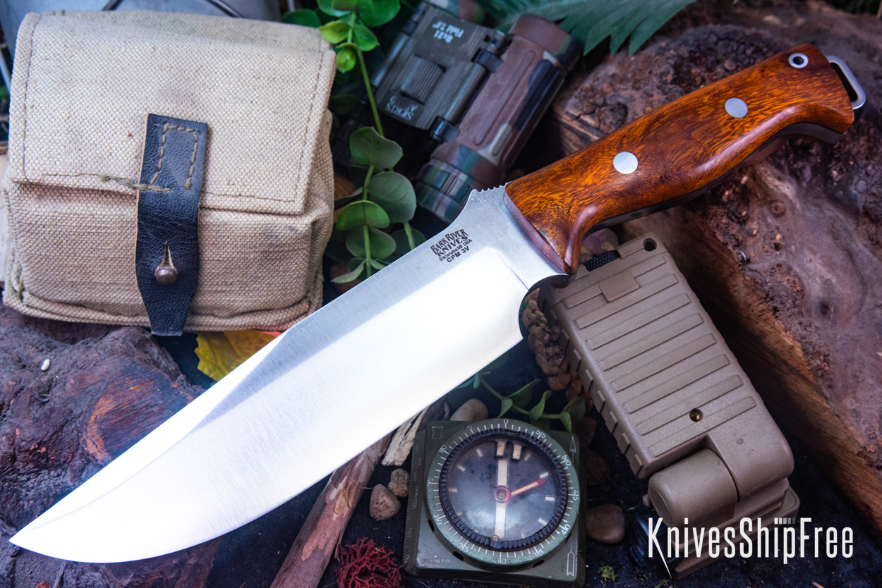 Bark River Knives: Bravo Survivor - CPM 3V - Desert Ironwood