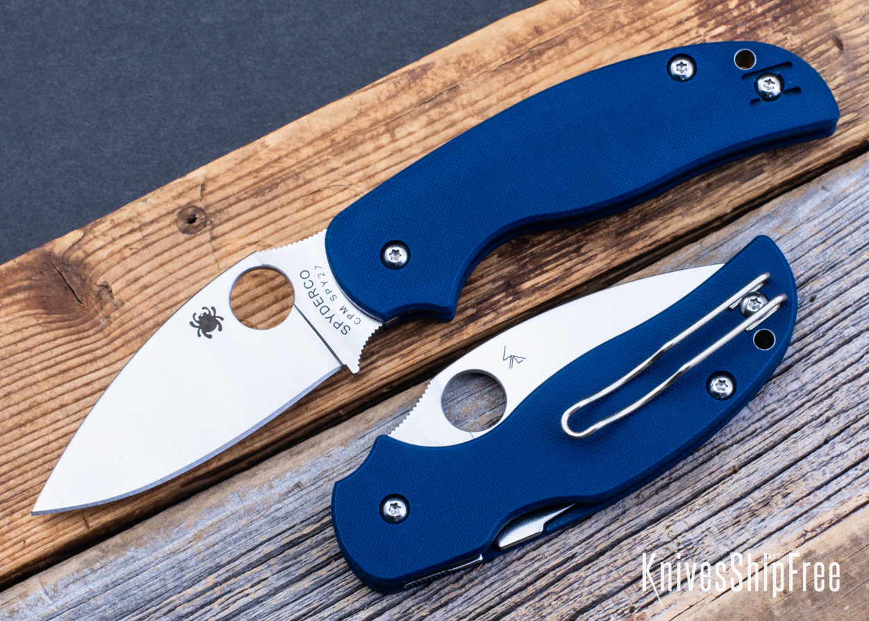 Spyderco: Sage 5 - Compression Lock - Cobalt Blue G-10 - CPM-SPY27