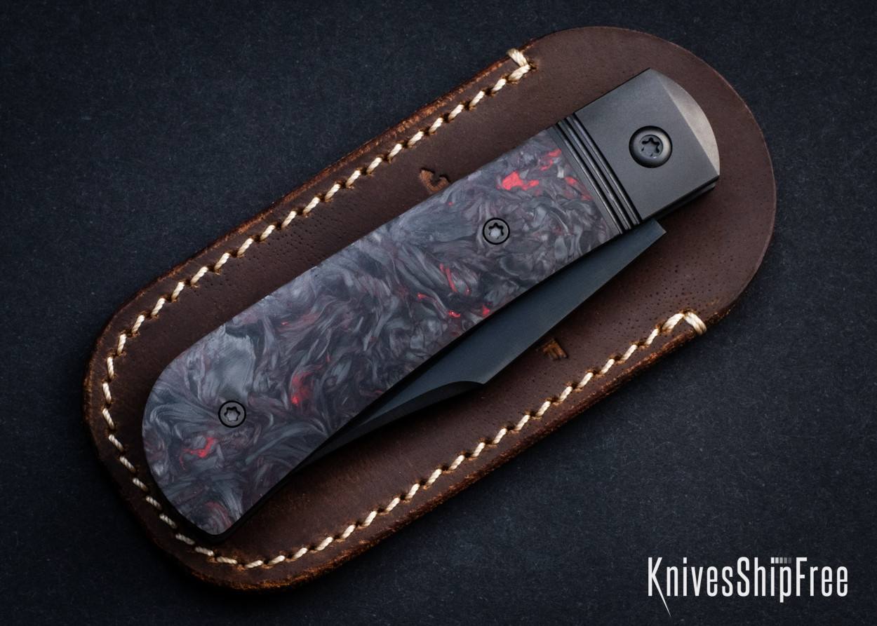 Jack Wolf Knives: Benny's Clip - Titanium Slipjoint - Dark Matter