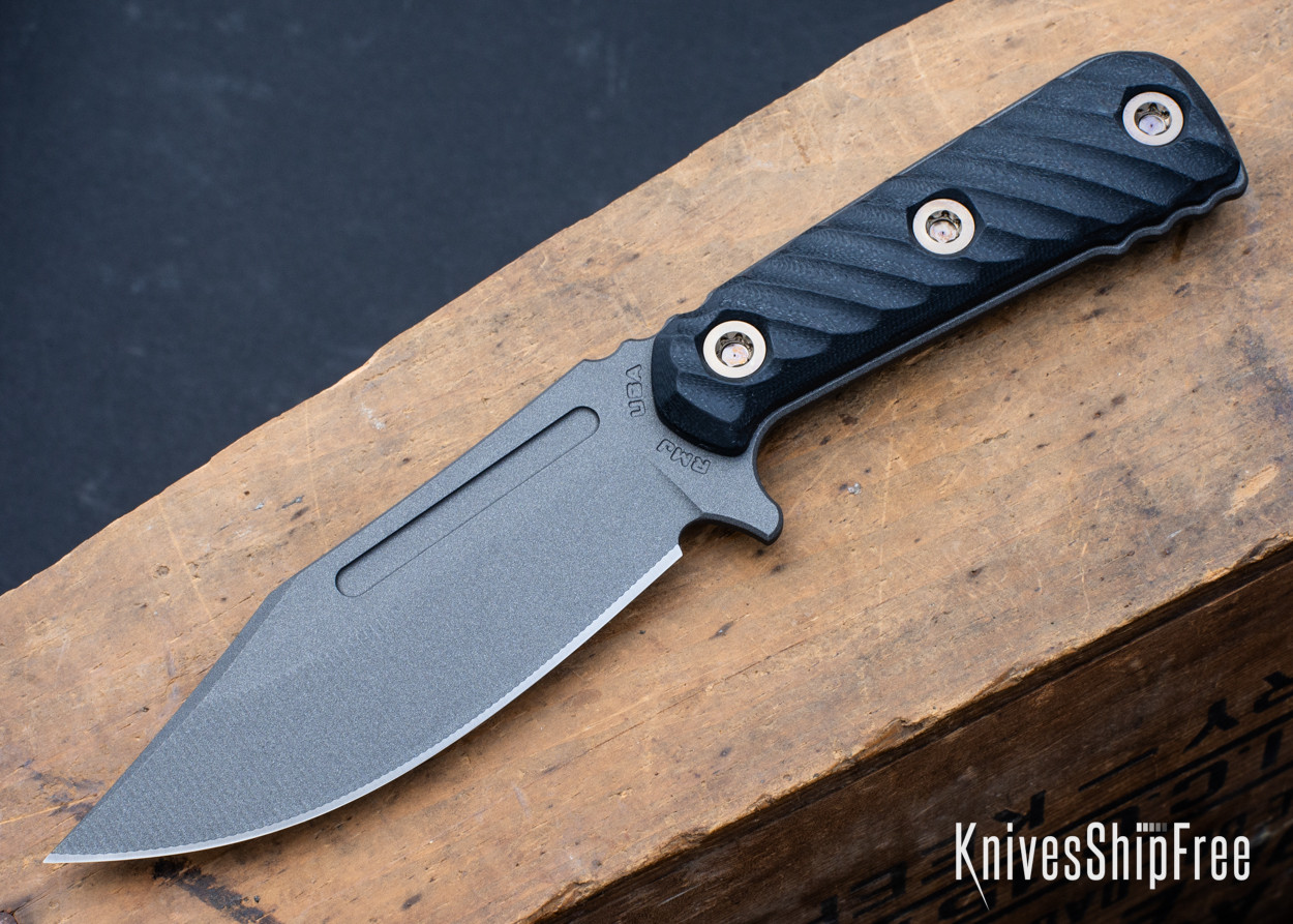 RMJ Tactical: UCAP Fixed Blade - Black G-10 - Nitro-V - Tungsten
