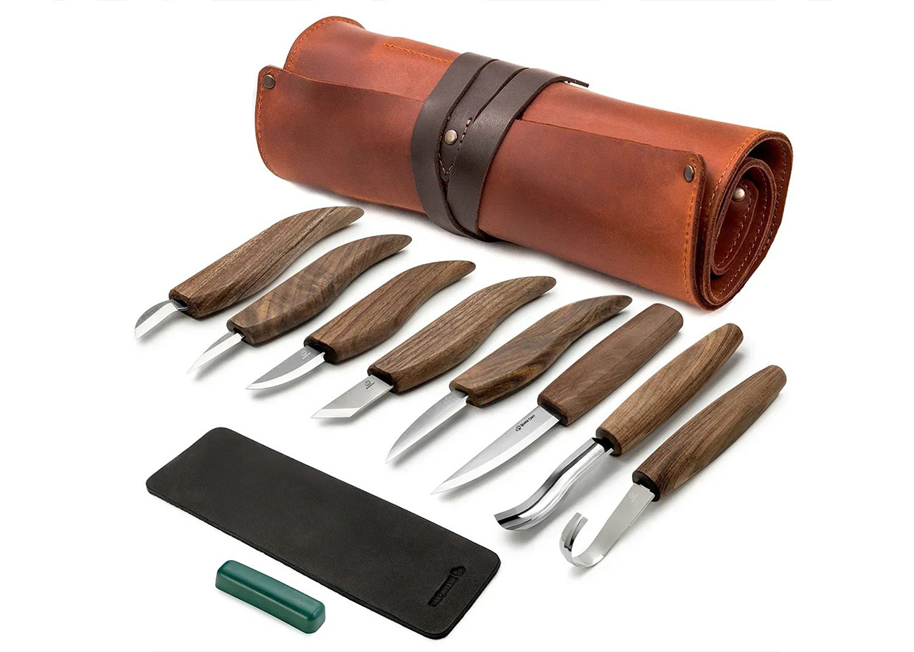 【セット割】OSB 木製ケージ450(未使用)2個セット BeaverCraft: S18X Deluxe 8-Piece Wood Carving Set - KnivesShipFree