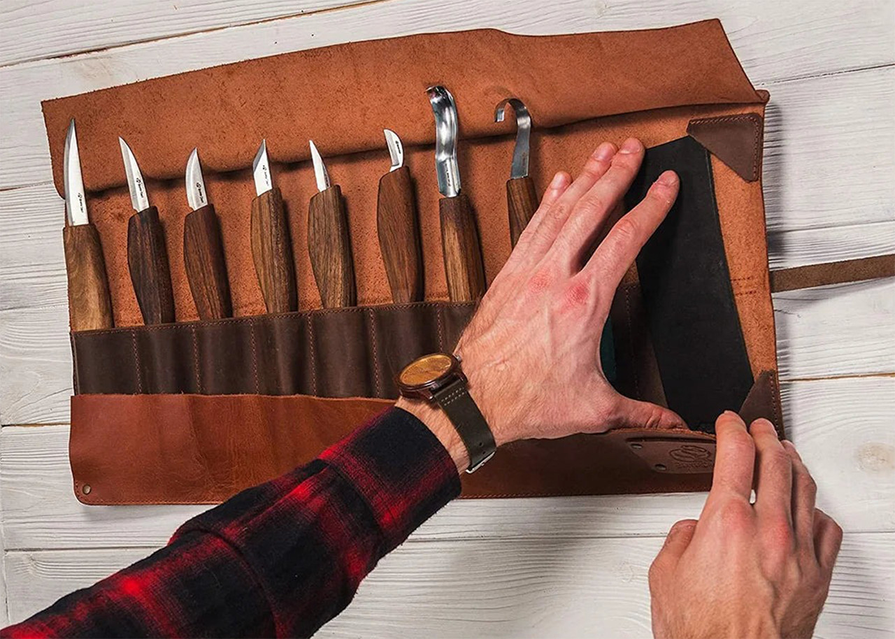 【セット割】OSB 木製ケージ450(未使用)2個セット BeaverCraft: S18X Deluxe 8-Piece Wood Carving Set - KnivesShipFree