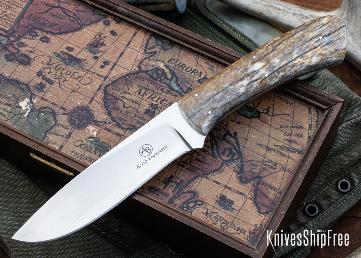 Arno Bernard Knives: Giant Series Buffalo - Giraffe Bone - AB23IJ001