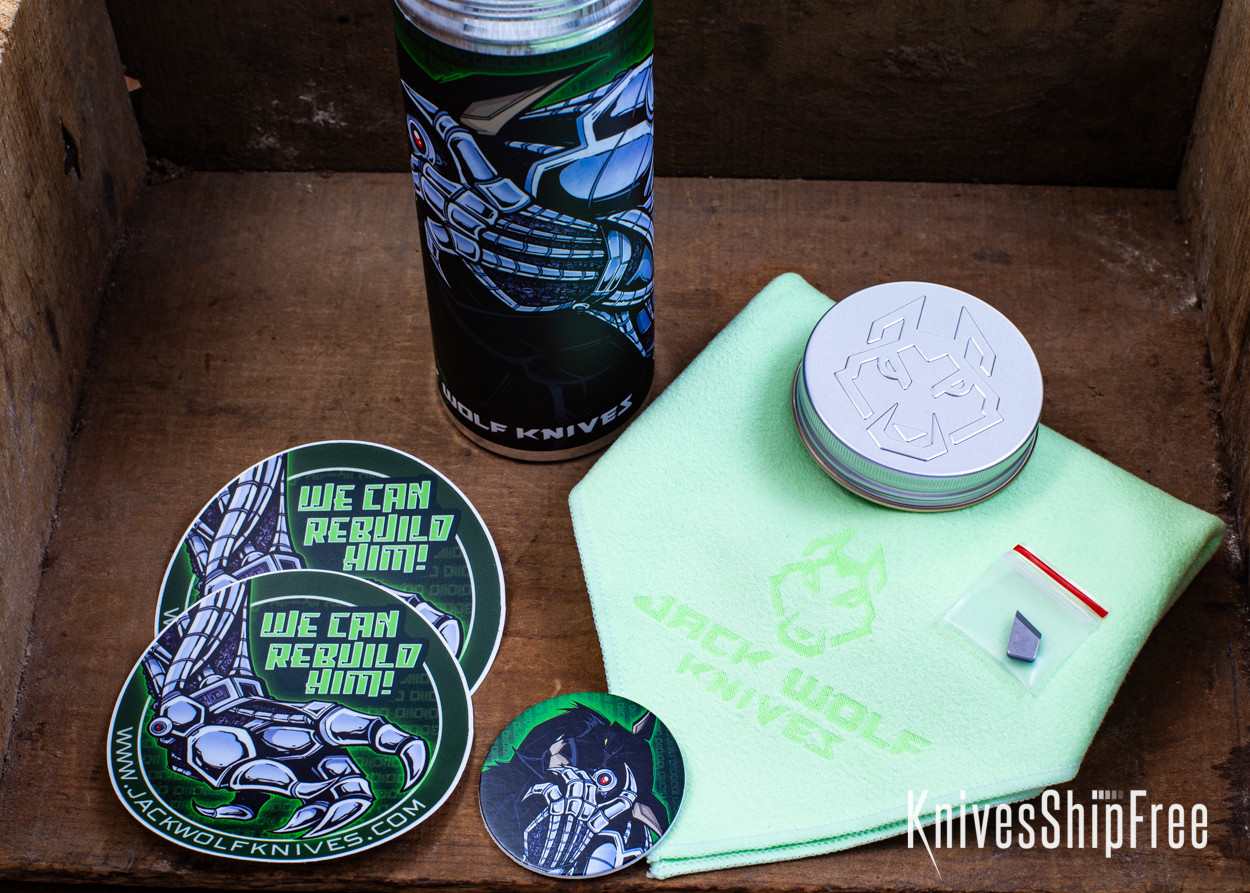 Jack Wolf Knives: Bionic Jack - Fat Carbon Frost - Integral