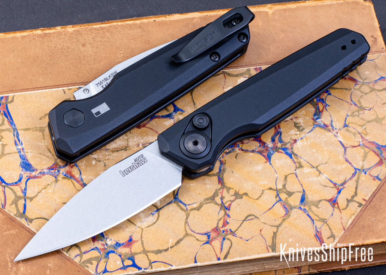 Kershaw Knives: Launch 18 Auto - Black Anodized Aluminum - CPM-154