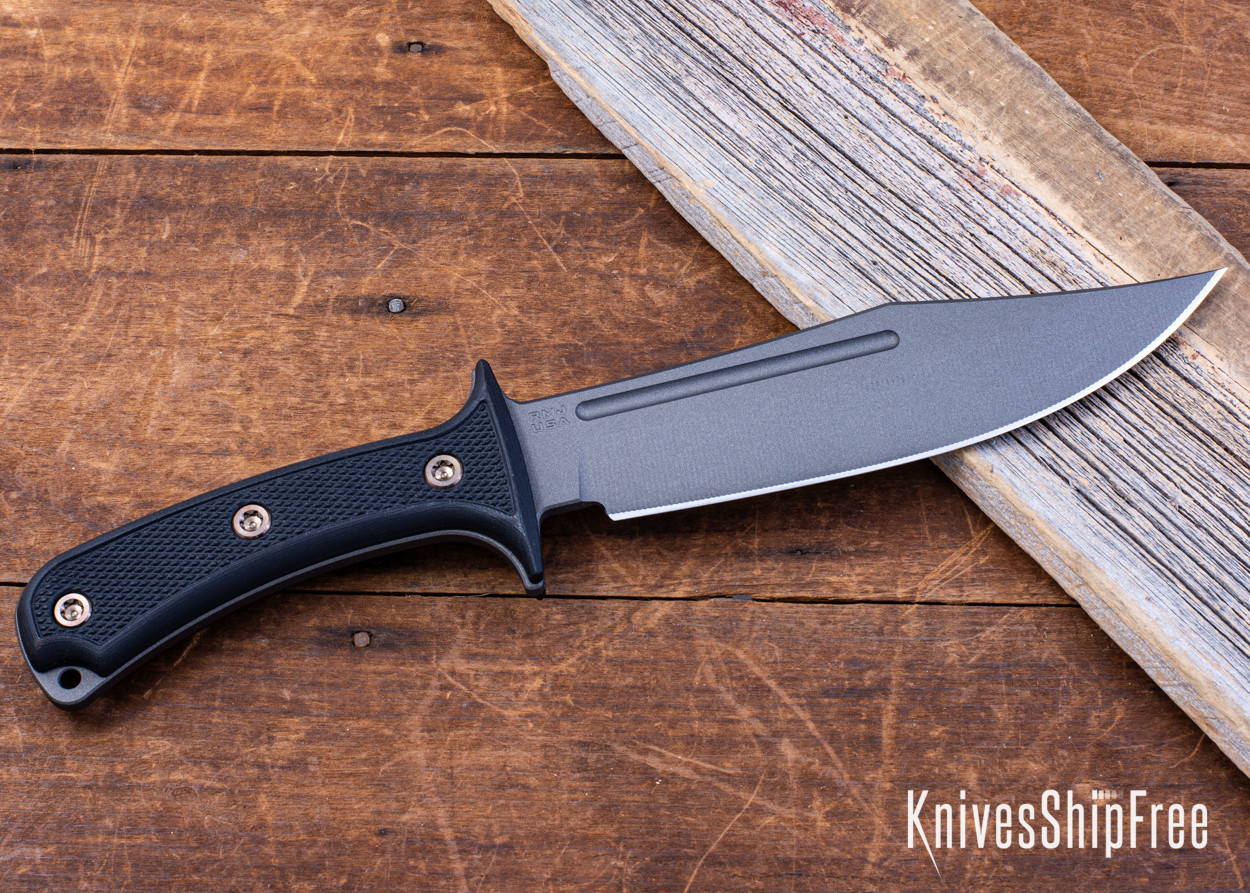 RMJ Tactical: Jungle Africa - Black G-10 - Nitro-V - Tungsten Cerakote