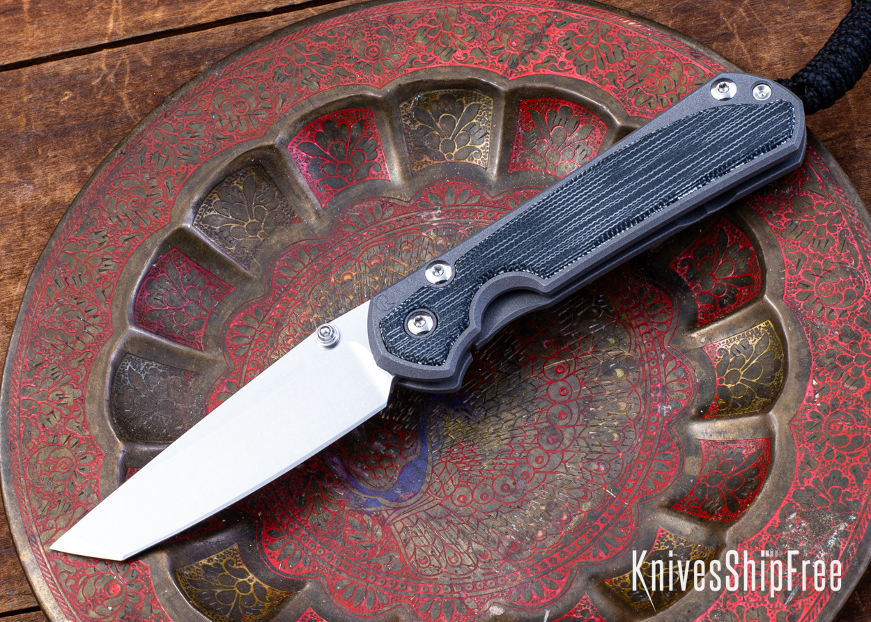 Chris Reeve Knives: Small Sebenza 31 - Black Canvas Micarta Inlay