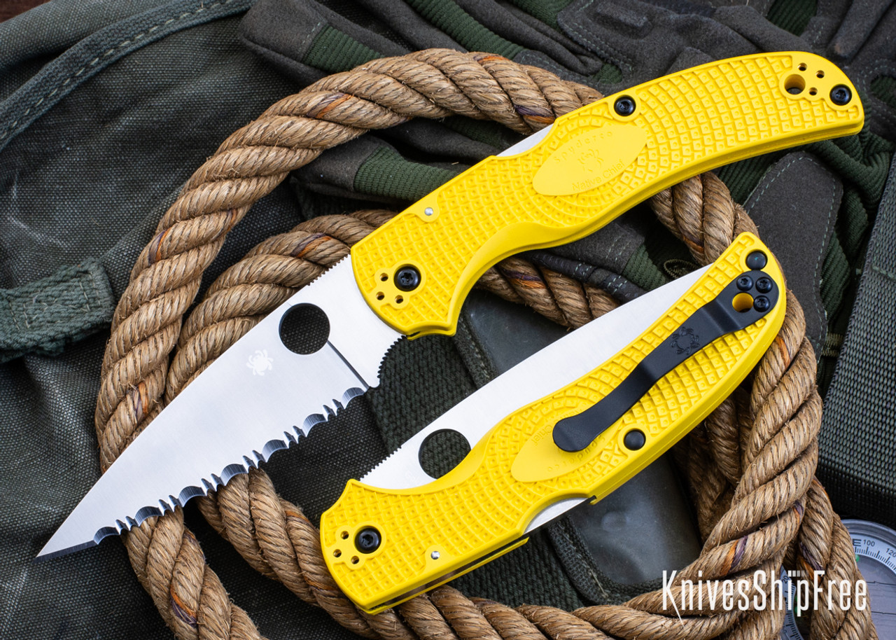 Pecoです。 Spyderco: Native Chief Salt Lightweight - Lockback - Yellow