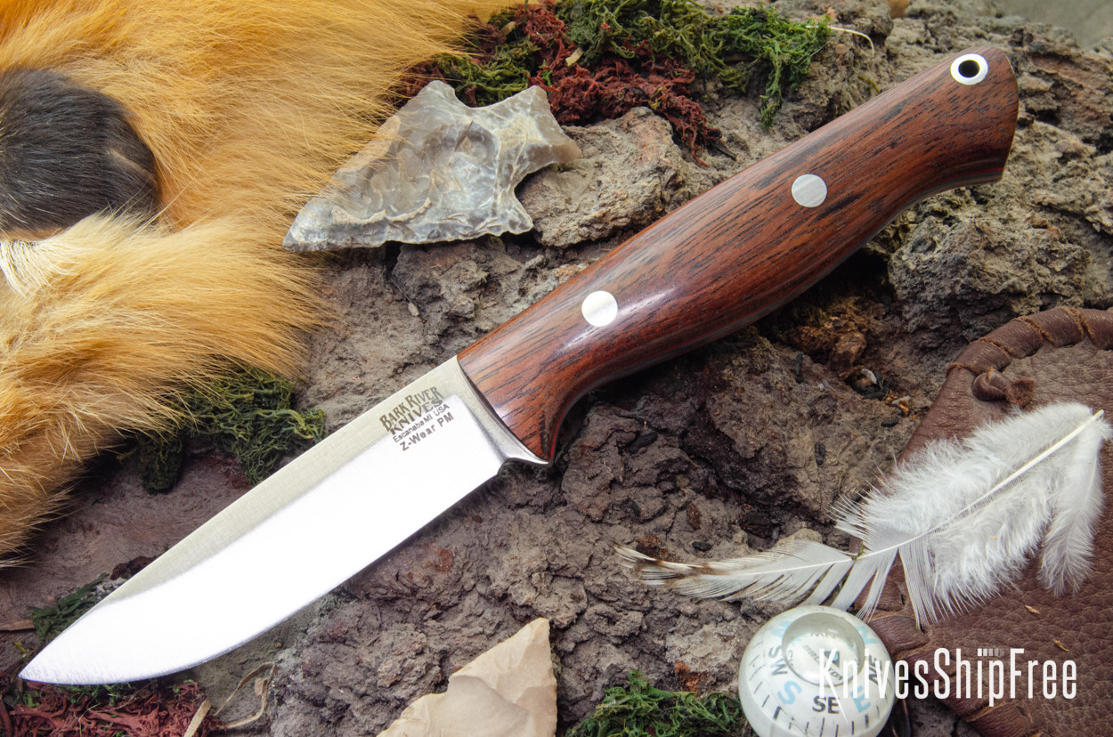 Bark River Knives: Gunny Hunter Z-Wear - Purple Heart - Red Liners