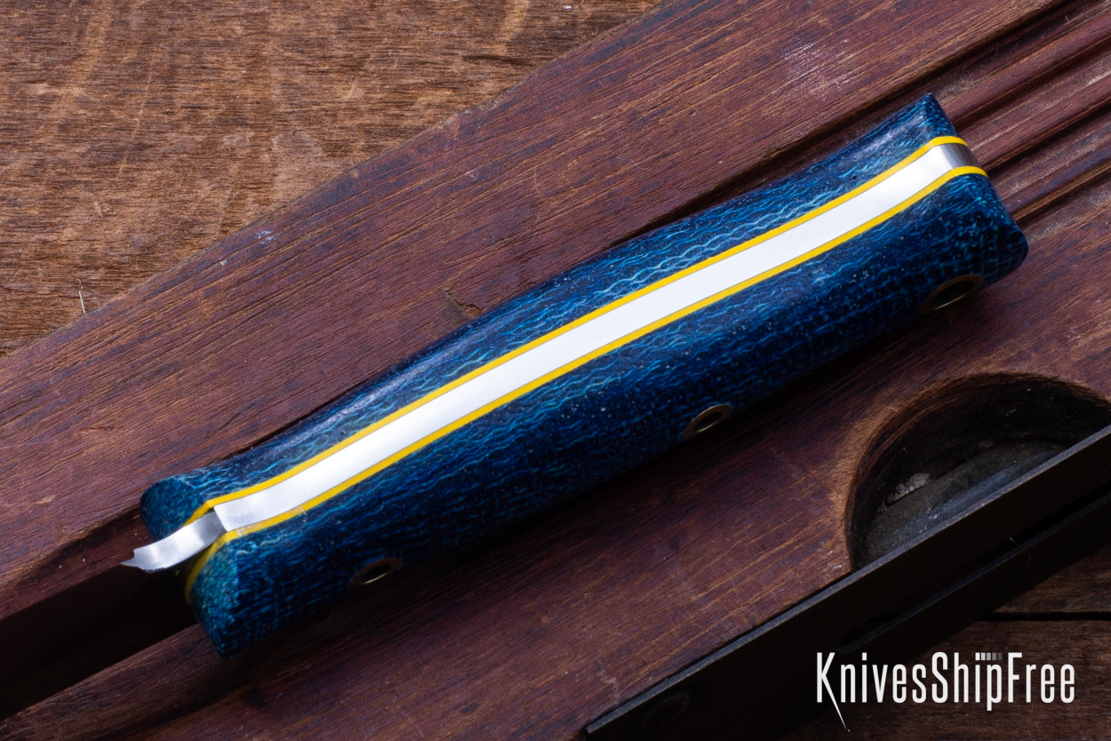 Bark River Knives: Ultralite Field Knife - CPM 3V - Blue Denim