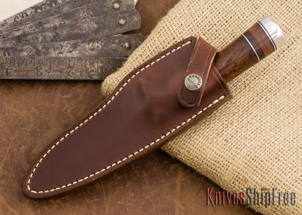 Randall Made Knives: Model 25-5 Trapper - Stag & leather - 073077