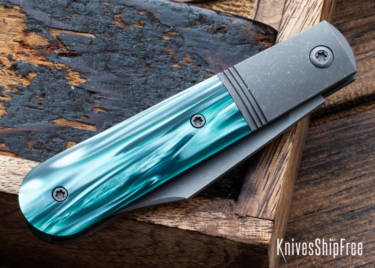 Jack Wolf Knives: Big Bro Jack - Oz Green Kirinite - Titanium
