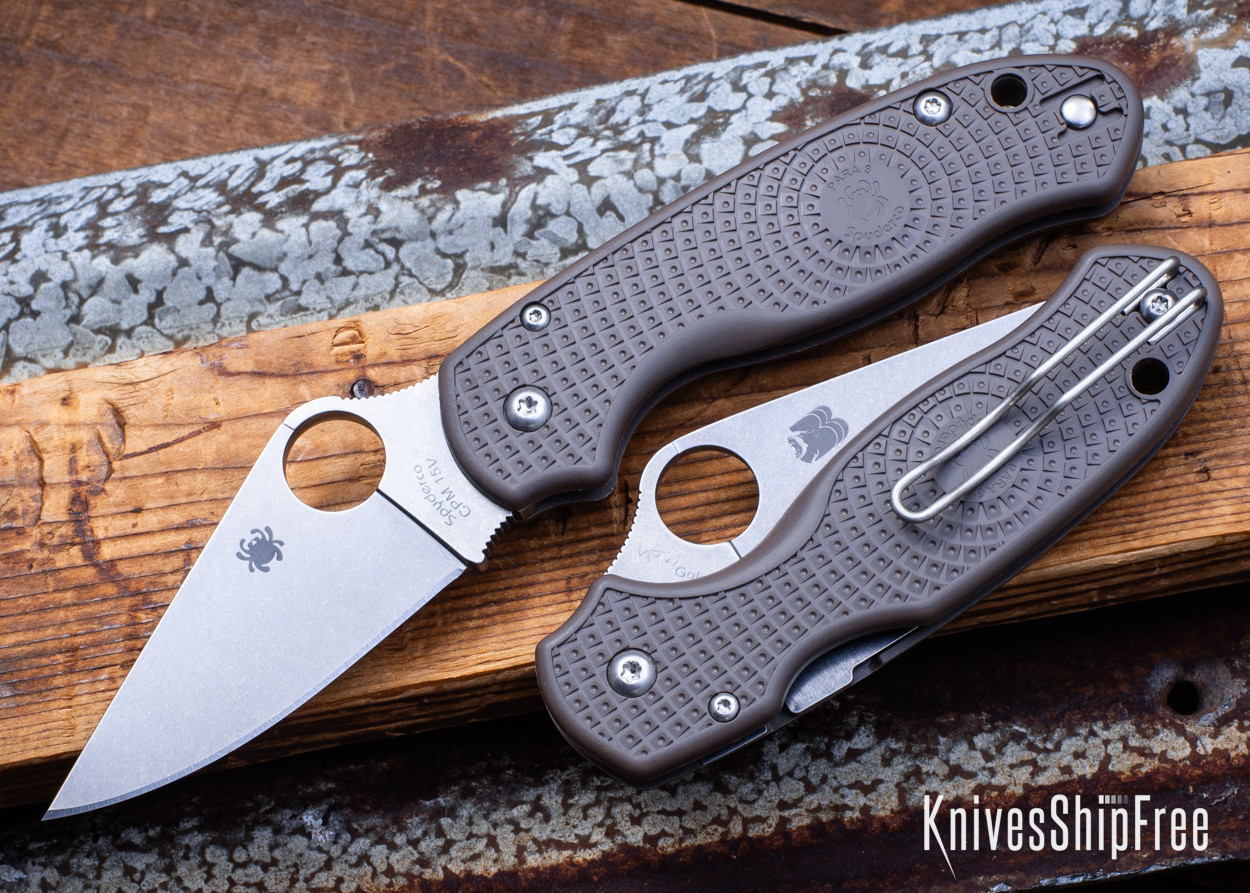 Spyderco: Para 3 Lightweight Sprint Run - Brown FRN - CPM-15V