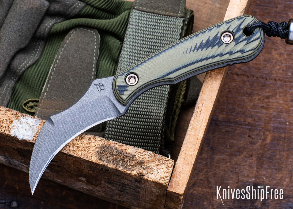 RMJ Tactical: Gym Rat - Dirty Olive G-10 - Nitro-V - Tungsten Cerakote