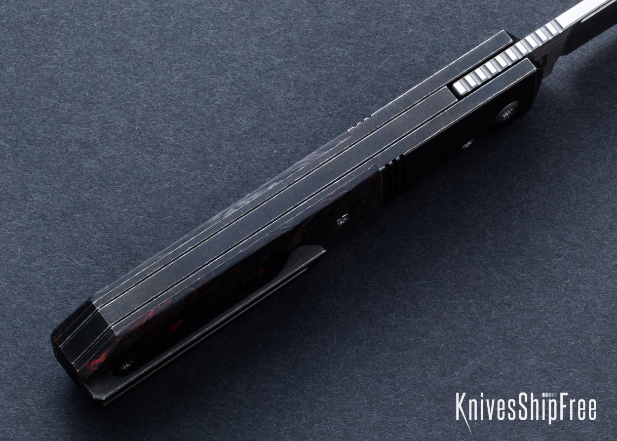 Jack Wolf Knives: After Hours Jack - Dark Matter Red Fat Carbon