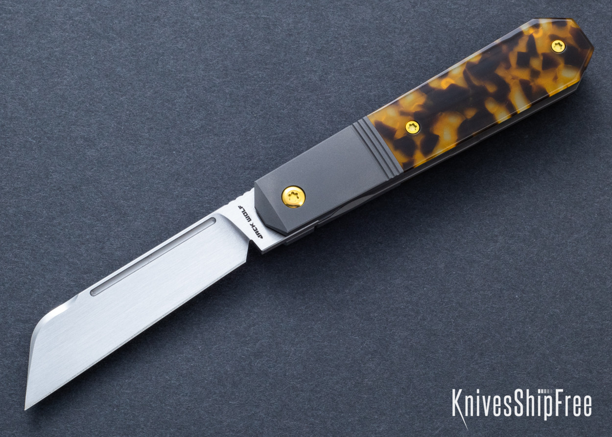 Jack Wolf Knives: After Hours Jack - Tortoise Shell Kirinite - CPM