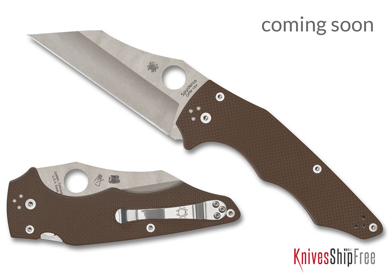 Spyderco: YoJumbo Sprint Run - Compression Lock - Brown G-10 - CPM-15V