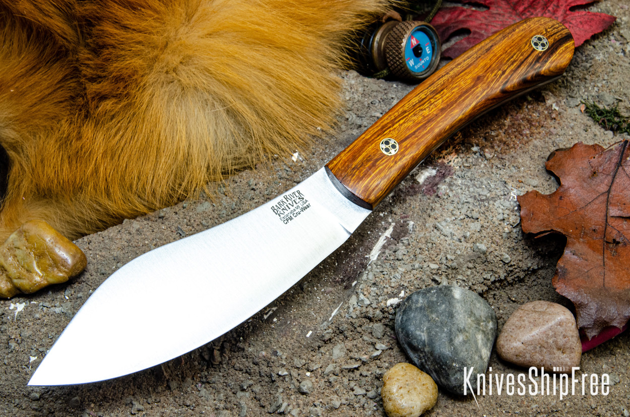 Bark River Knives: Nessmuk - Cru-Wear - Desert Ironwood - Black