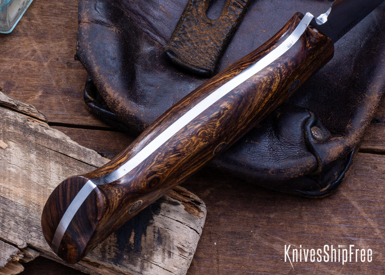 Lishen Knives: Dakota - Desert Ironwood - Mosaic Pins - LK21AK033