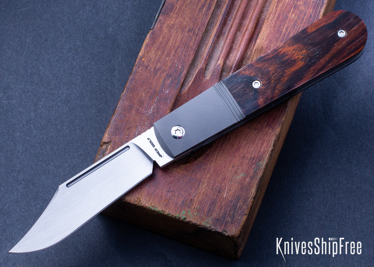 Jack Wolf Knives: Primo Jack - Front Flipper - Integral Titanium