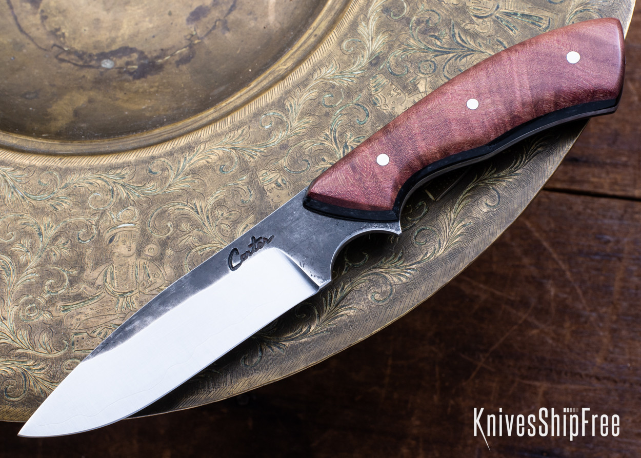 Carter Cutlery: Aviator - Stabilized Wood - Hitachi Blue Super San